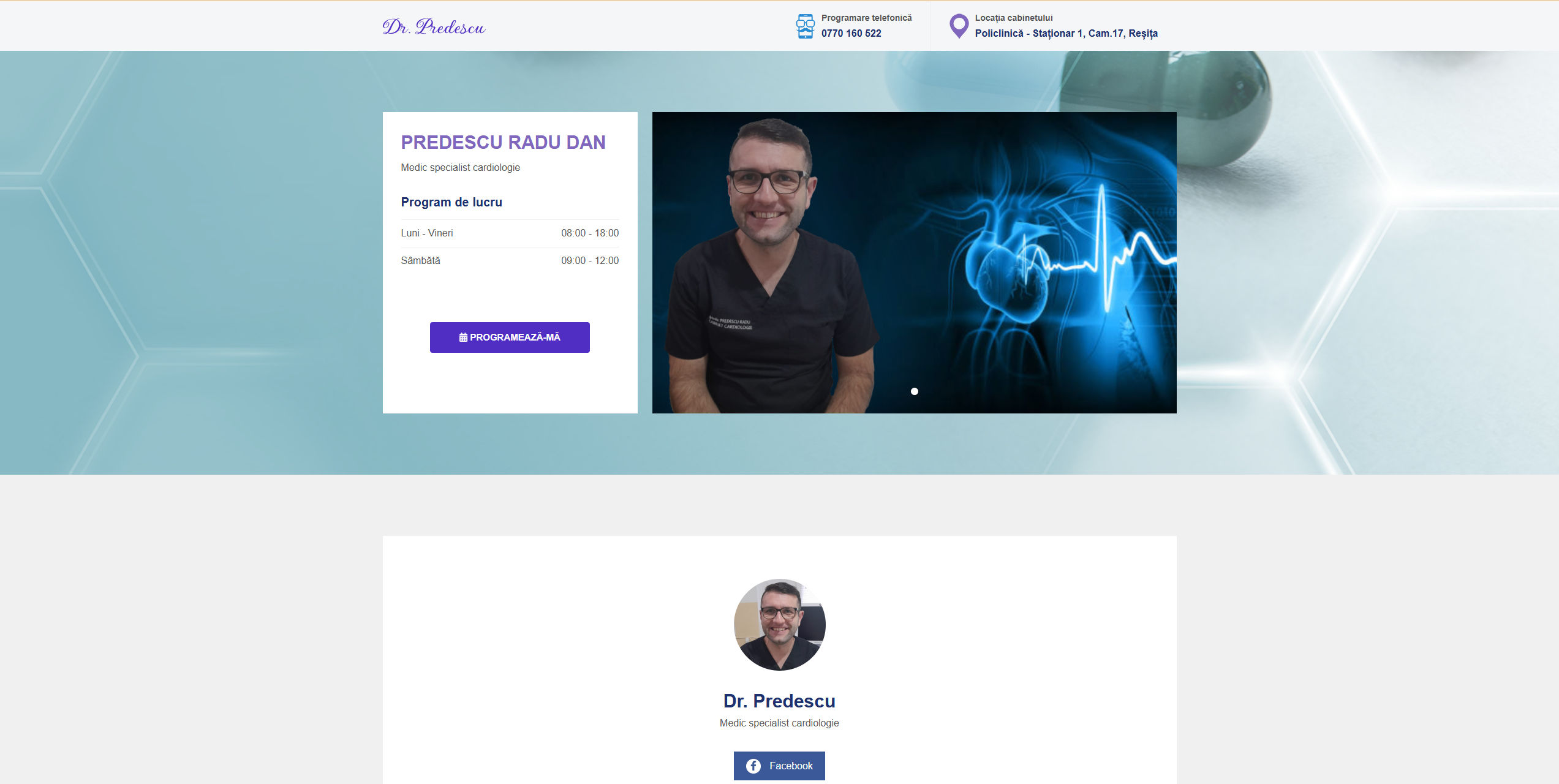 Cardio Predescu — Site-uri